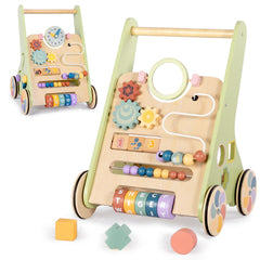 BAUTIA wooden walker panel for interactive learning and exploration