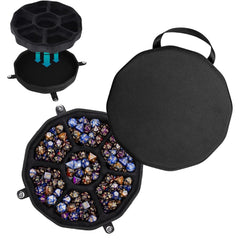 Baval DND dice storage case with closed lid protecting dice during travel