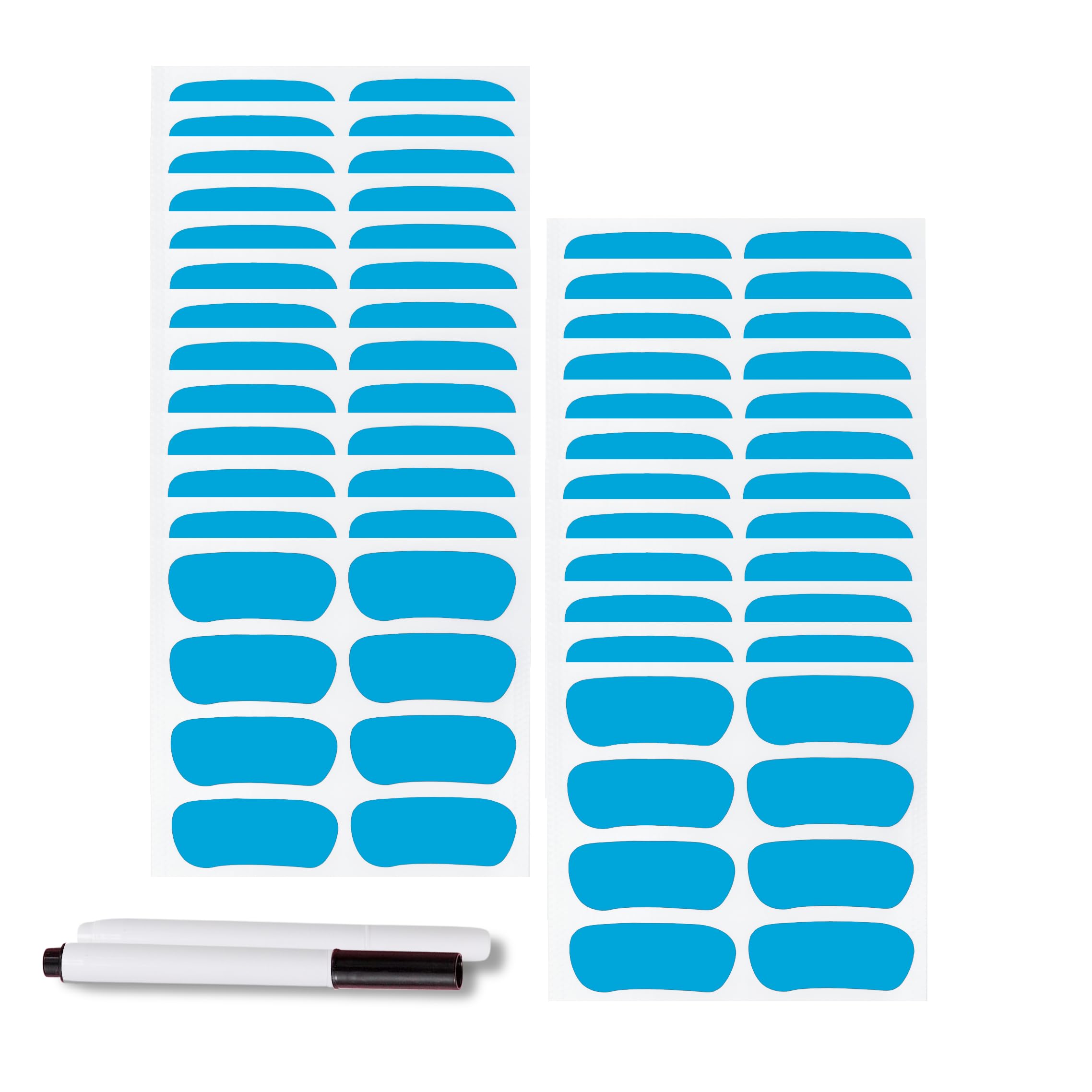 Bawusou eye black stickers for baseball and football on display