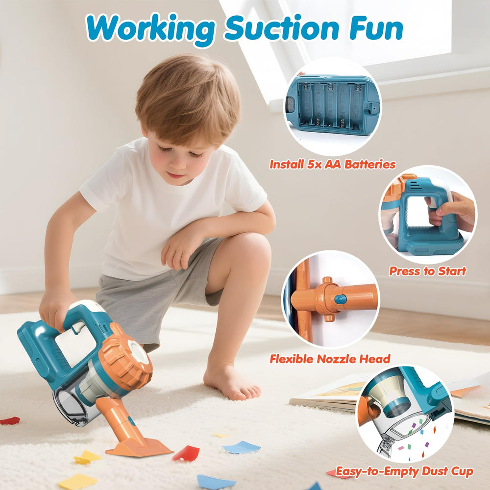 BAYMI 3-in-1 Kids Vacuum Easy Attach Nozzle for quick setup.