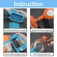 Baymi Kids Vacuum handheld brush and spray bottle enhance interactive cleaning fun.