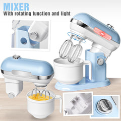 B Bascolor stand mixer captures rotating blending action for baking play