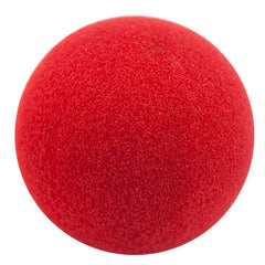 BBG foam nose close-up in red, ideal for playful costumes and photo props.