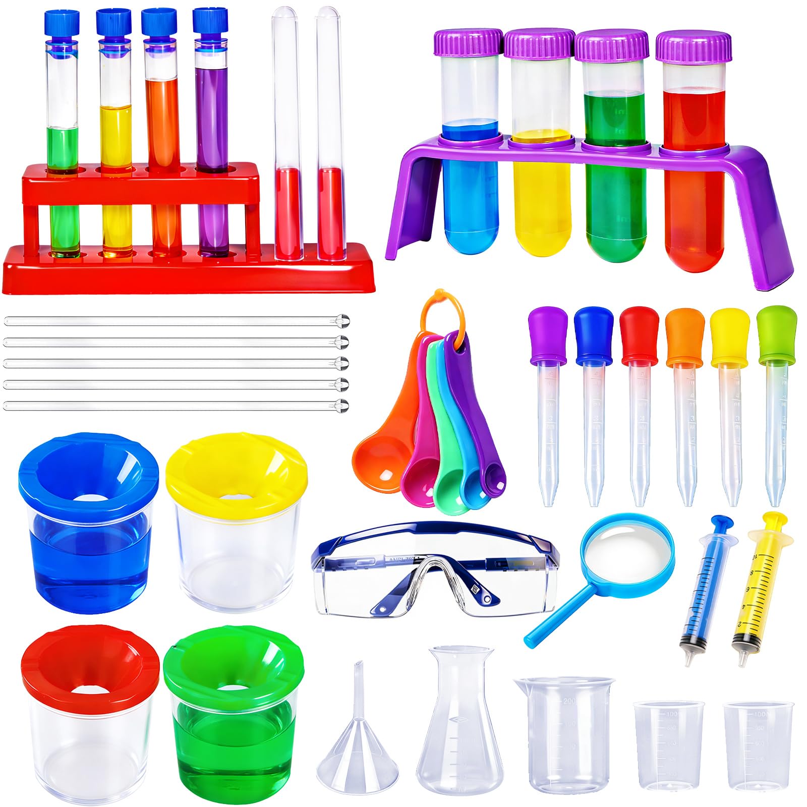 Bbiamsleep science kit with beakers and test tubes sparks curious experiments.