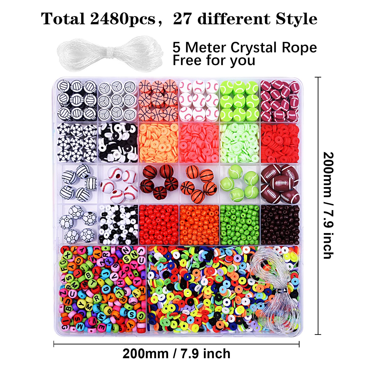 BBita polymer clay beads in 24 styles for vibrant beadwork