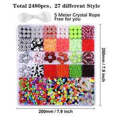 BBita polymer clay beads in 24 styles for vibrant beadwork