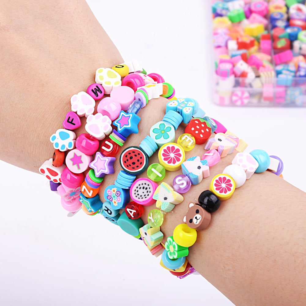 BBita transparent colored letter beads for creative designs.