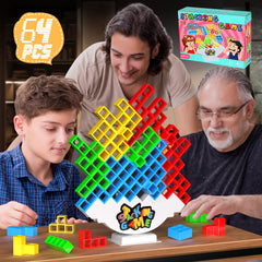 BBnote 64PCS Stack Game base and blocks provide stable support for extended play sessions