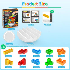 BBnote 70PCS Stack Game tower stacks in 3D for group fun