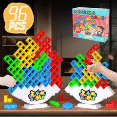 BBnote stack game setup on table for family fun and easy play.