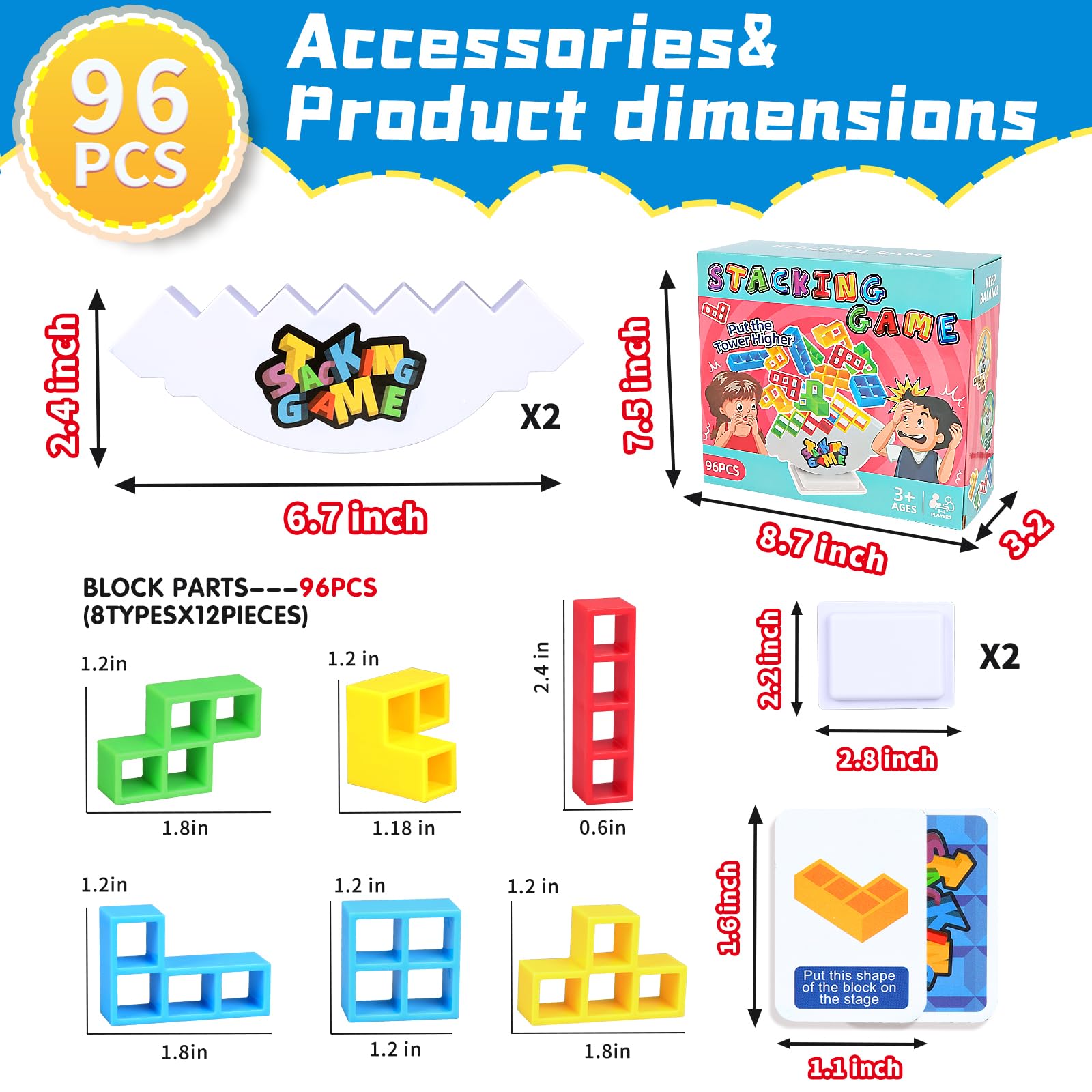 BBnote travel-ready tower game ideal for portable party entertainment.