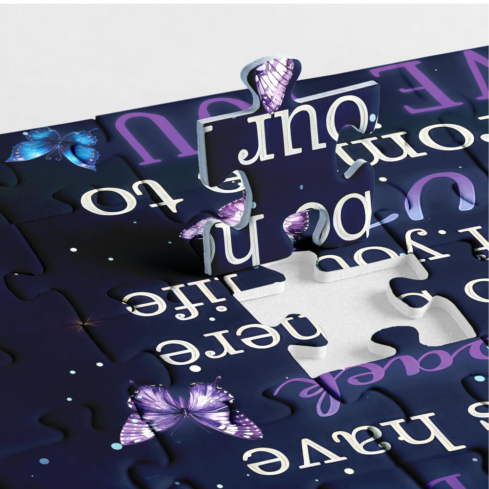 BBOLDIN 1000-piece jigsaw delivers a serene starry scene on a sturdy table