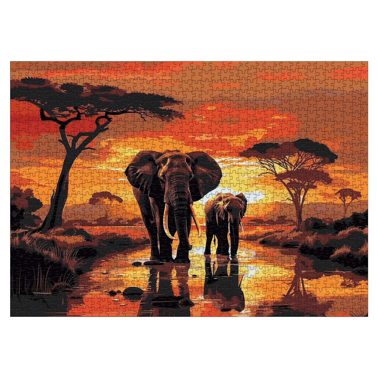 BBOLDIN 1000-piece puzzle art, vivid HD printing for crisp details.