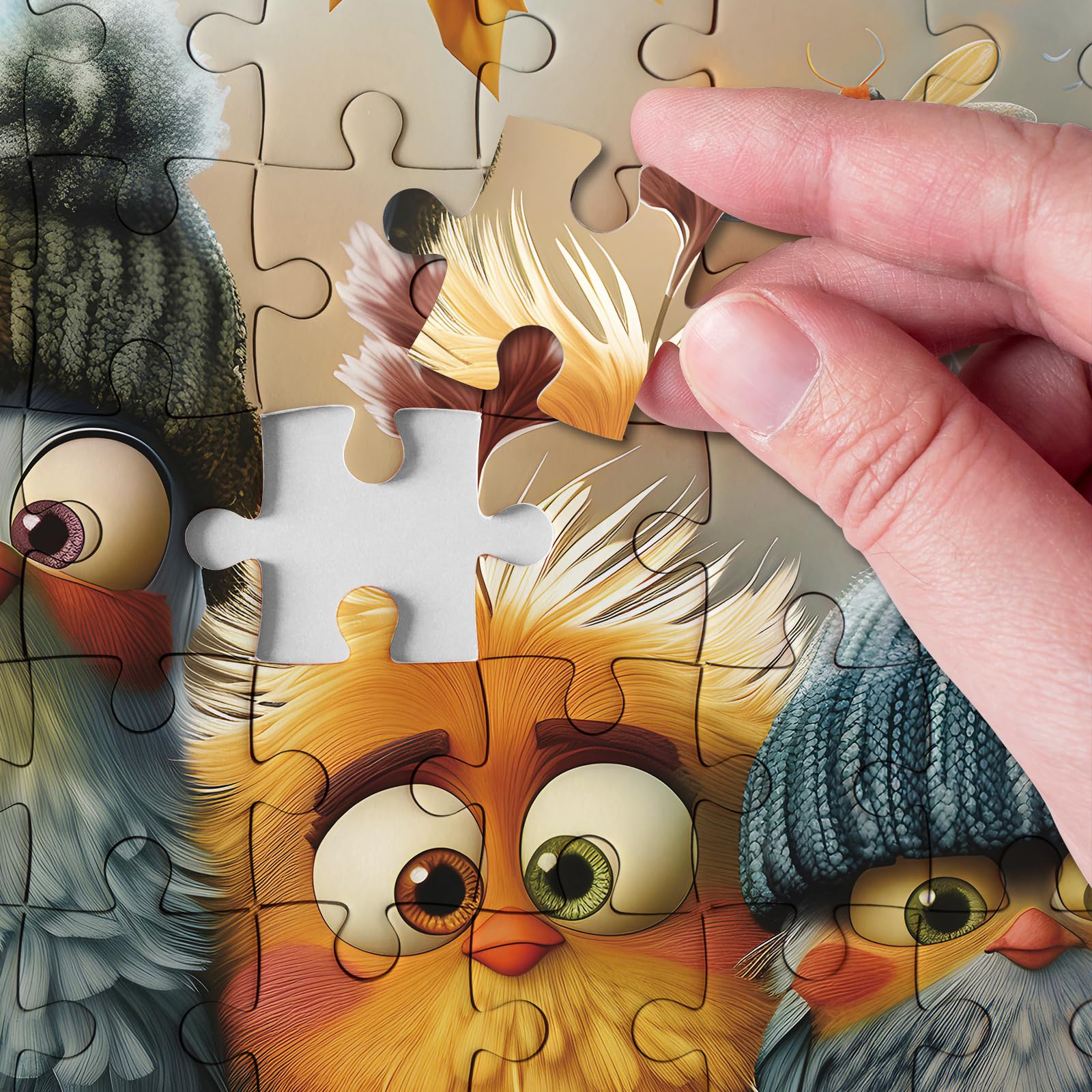 BBOLDIN 1000-piece puzzle with sturdy box and back-side letter markings
