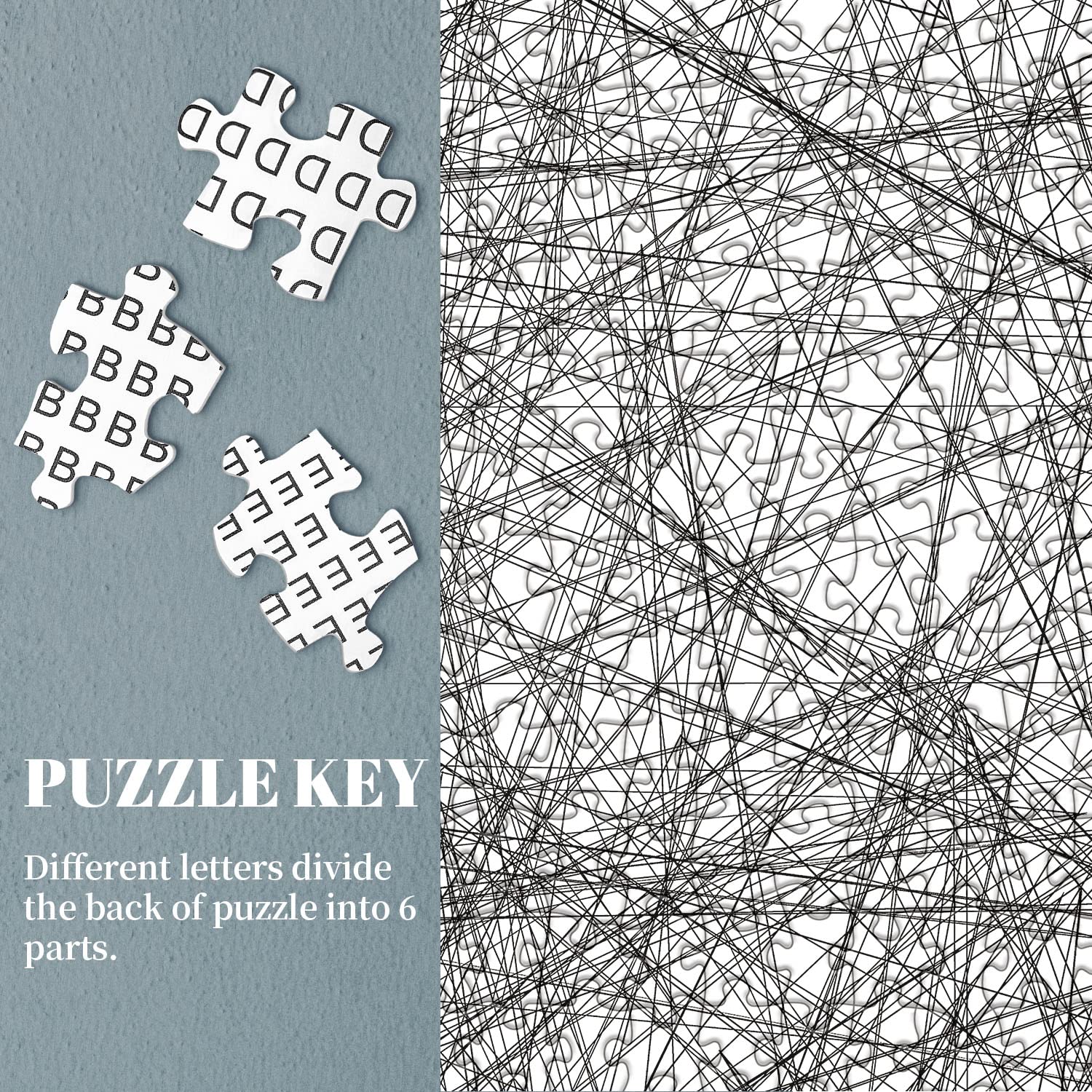 BBOLDIN black line puzzle design offers single-color challenge