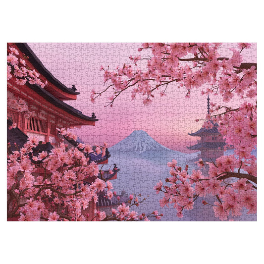 BBOLDIN Cherry blossoms foreground view for vivid puzzle experience