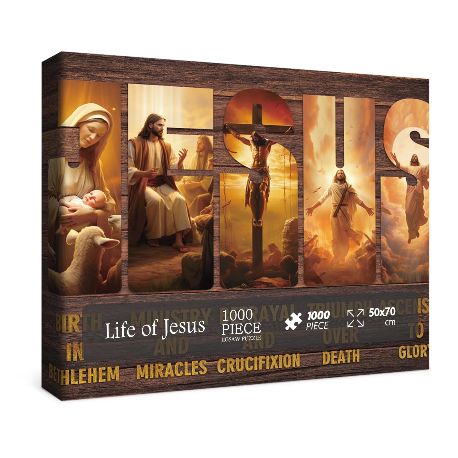 BBOLDIN Easter puzzle with poster included for quick reference during assembly