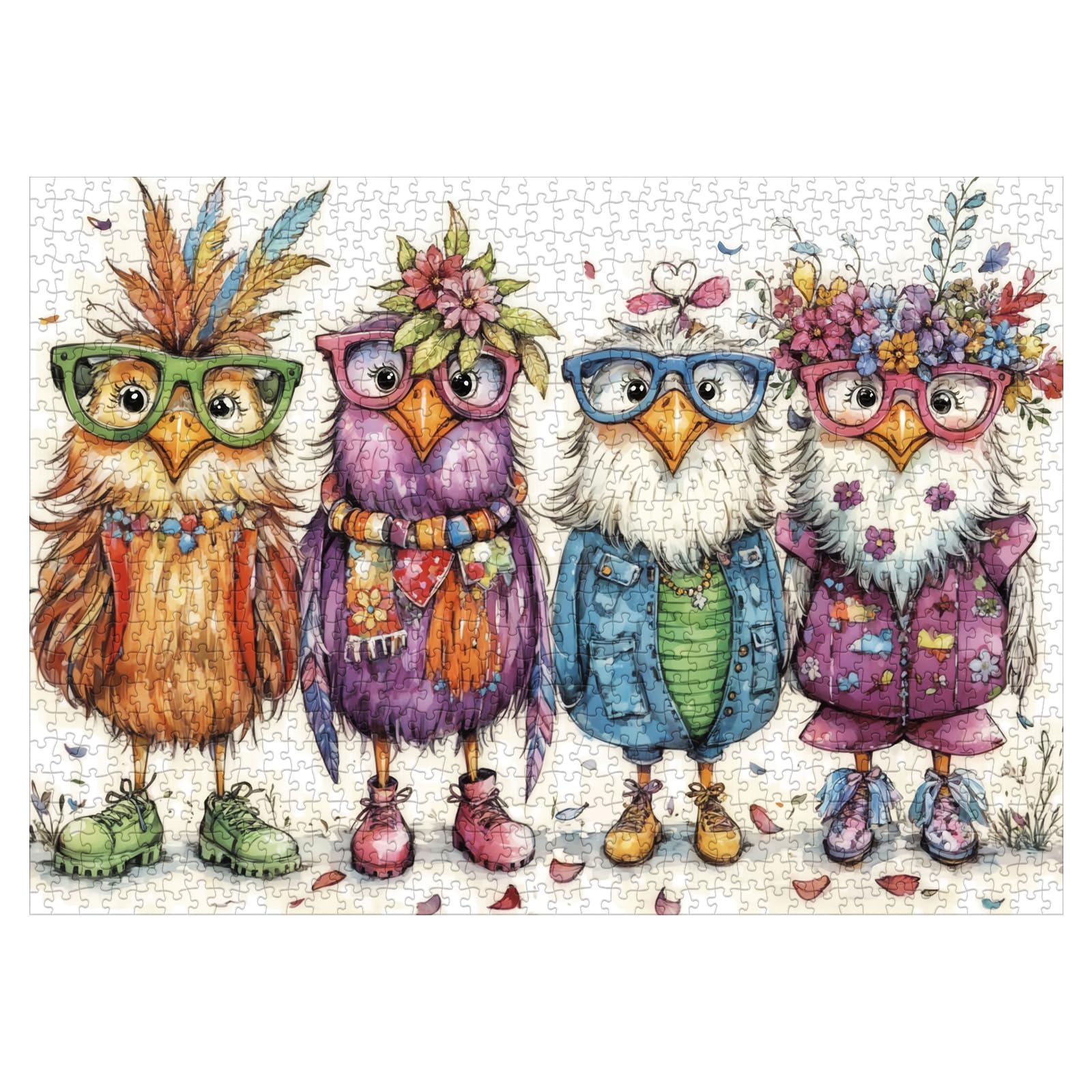 BBOLDIN Colorful Chicken Puzzles reference poster inside for planning your session