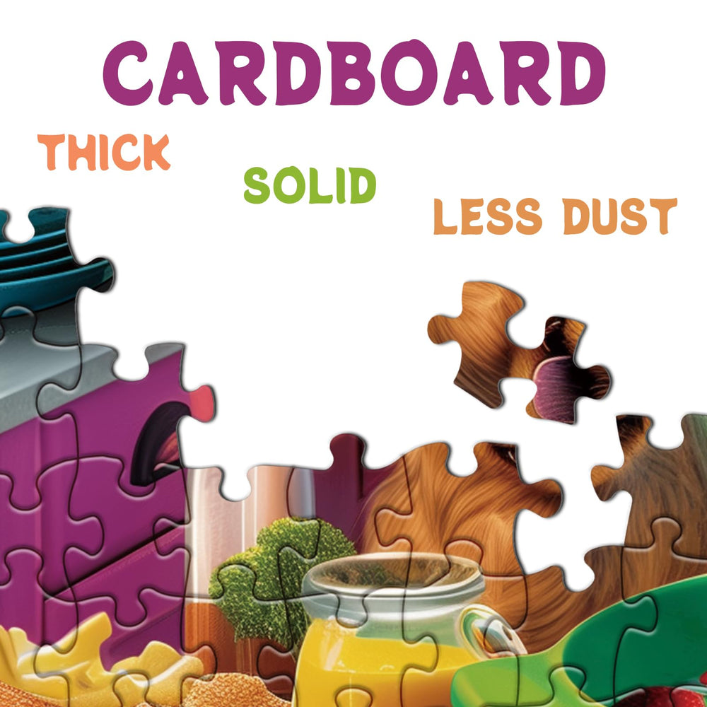 BBOLDIN colorful kitchen puzzle scene adding cheerful decor to dining areas