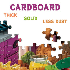BBOLDIN colorful kitchen puzzle scene adding cheerful decor to dining areas