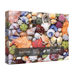 BBOLDIN Colorful Seashell 1000-piece Puzzle—vibrant oceanscape for mindful, relaxing evenings.
