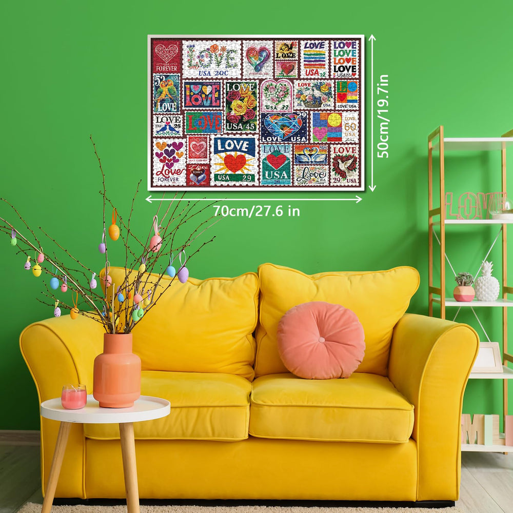 BBOLDIN Completed puzzle on display adds a vibrant centerpiece for celebrations or cozy evenings.