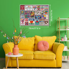 BBOLDIN Completed puzzle on display adds a vibrant centerpiece for celebrations or cozy evenings.