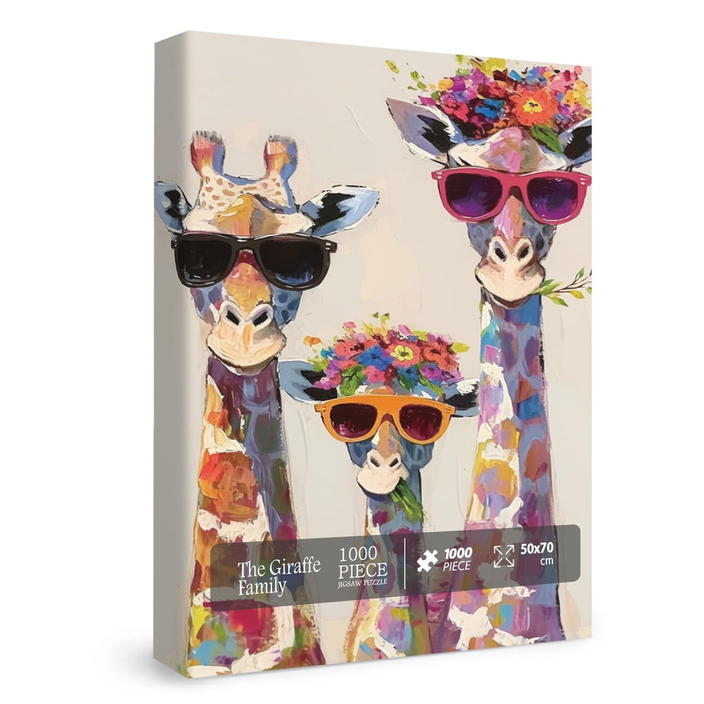 BBOLDIN Cool Giraffe Family Puzzle box is ideal for gifting and storage.