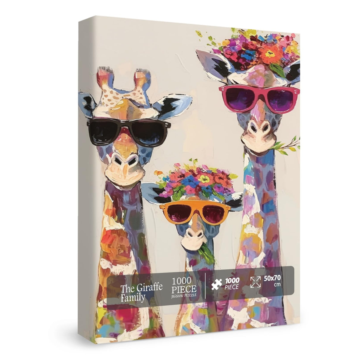 BBOLDIN Cool Giraffe Family Puzzle box is ideal for gifting and storage.