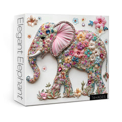 BBOLDIN Crystal Elephant Puzzle box, 1000-piece set for mindful, relaxing puzzling.