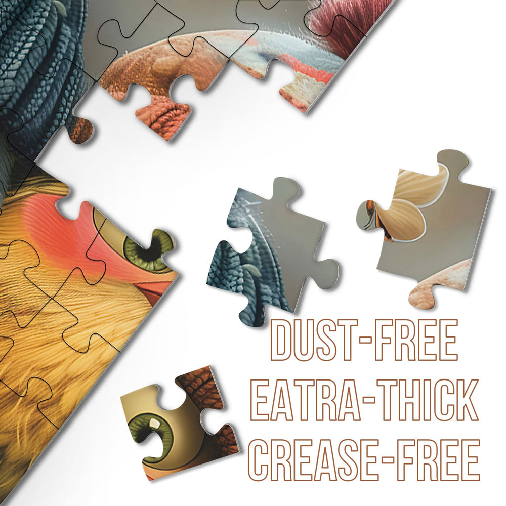 BBOLDIN dust-free triple-layer cardboard puzzle pieces feel durable