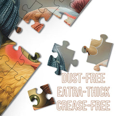 BBOLDIN dust-free triple-layer cardboard puzzle pieces feel durable