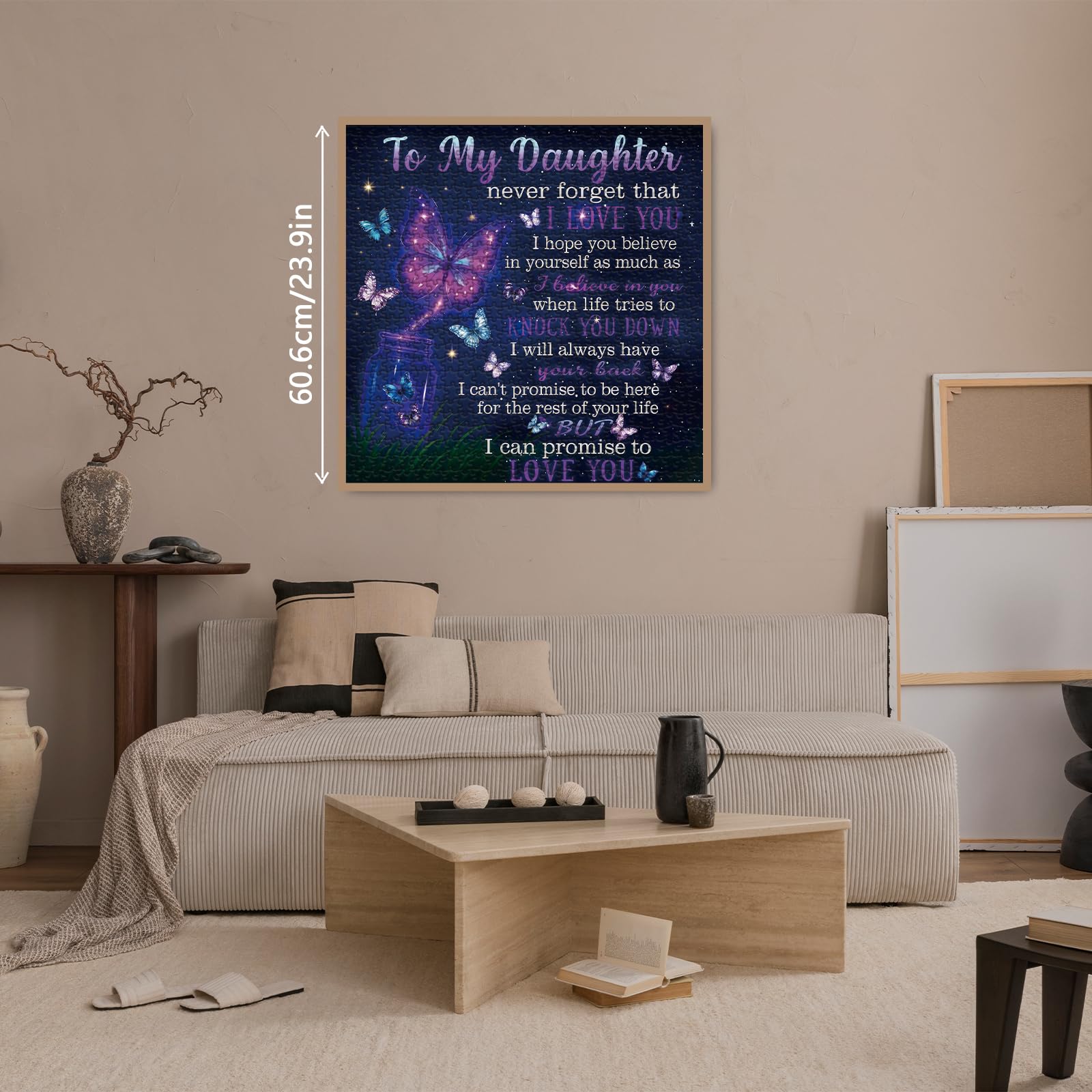 BBOLDIN Finished puzzle size displayed for display-ready art in any room