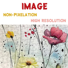 BBOLDIN floral jigsaw puzzle showing a colorful spring meadow scene