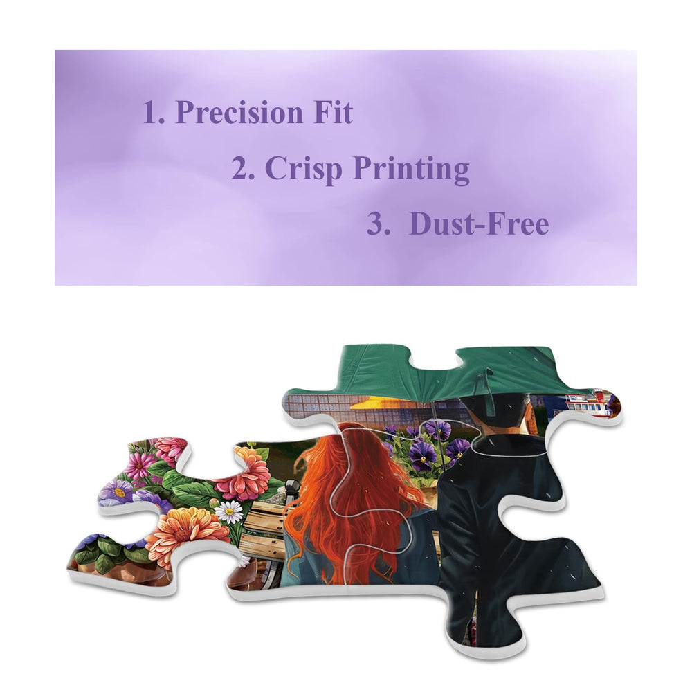 BBOLDIN Flower stalls riverside scene—bright colors to brighten your home decor