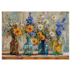 BBOLDIN flowers in glass vases image highlights colorful centerpiece inspiration.
