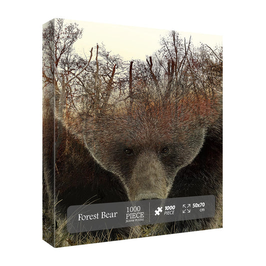 BBOLDIN Forest Bear Puzzle piece detail reveals intricate artwork for immersive solving