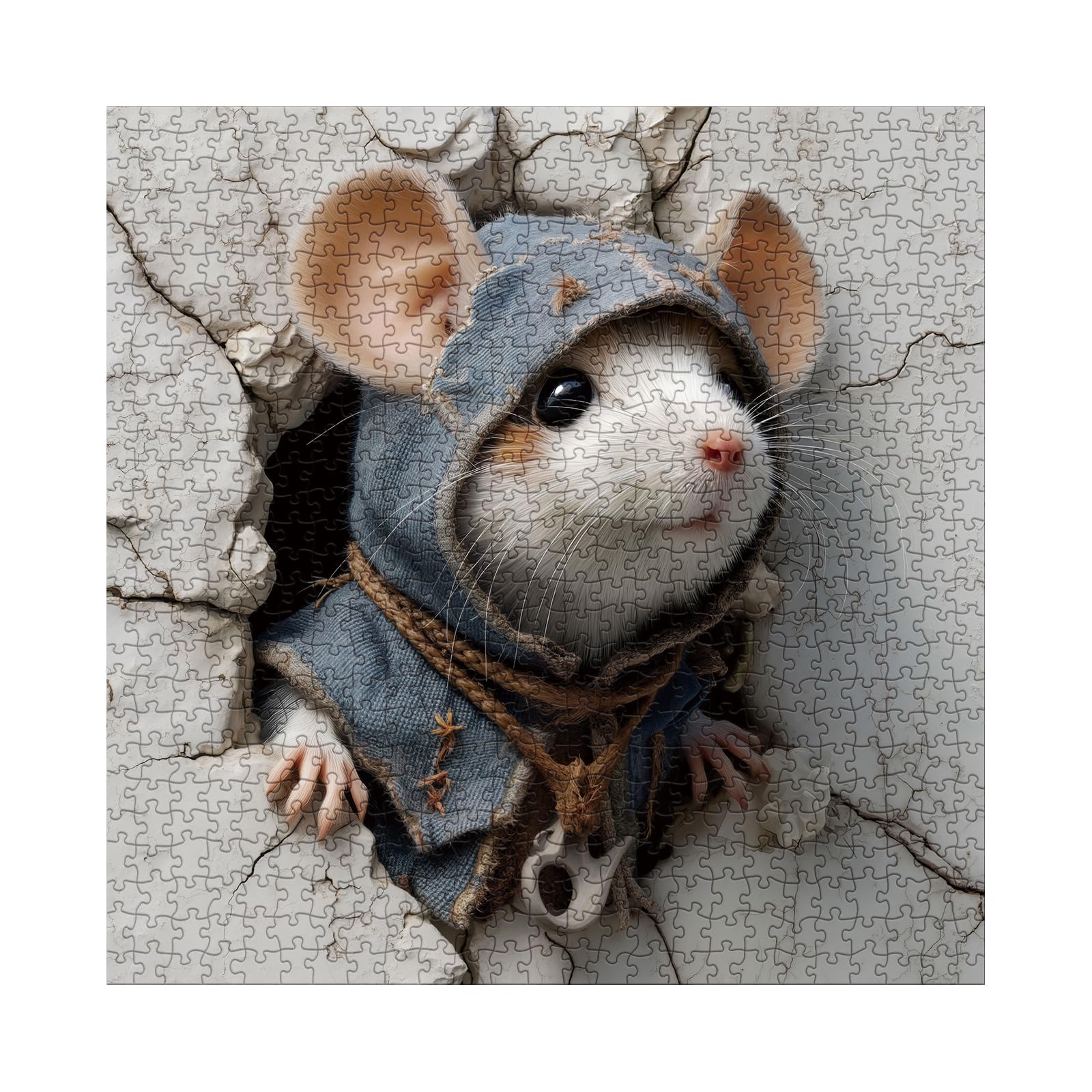 BBOLDIN Funny Mouse Puzzle poster-included view for reference during assembly.