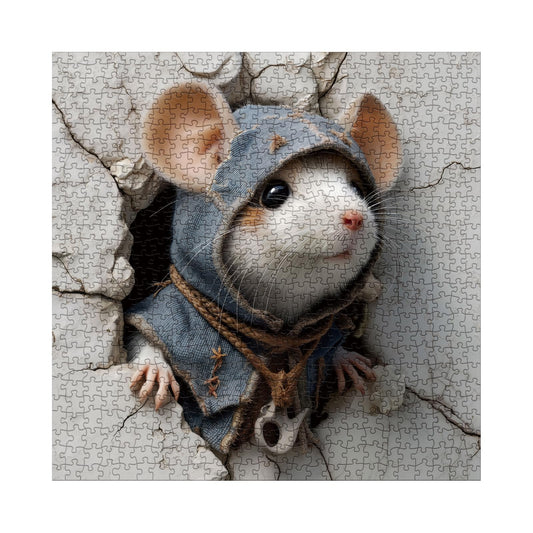 BBOLDIN Funny Mouse Puzzle poster-included view for reference during assembly.