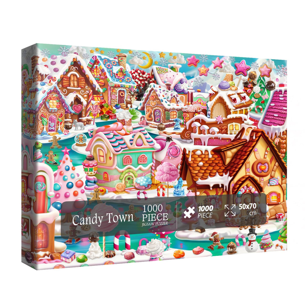 BBOLDIN funny winter scenic puzzle box with poster reference image for assembly