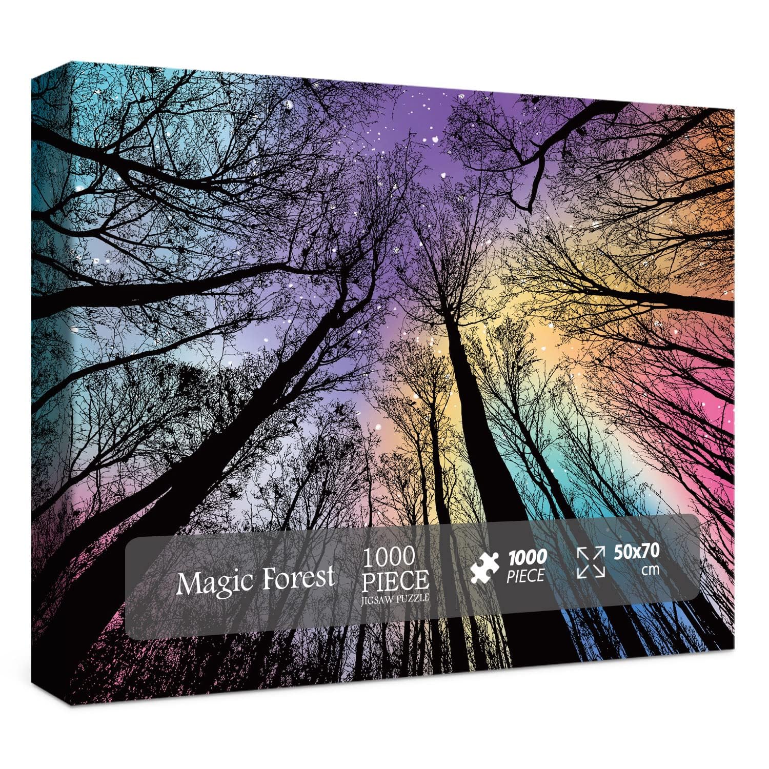 BBOLDIN 1000-piece gradient forest puzzle for calm focus and satisfying completion.