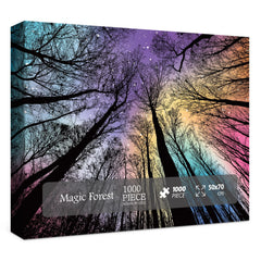BBOLDIN 1000-piece gradient forest puzzle for calm focus and satisfying completion.