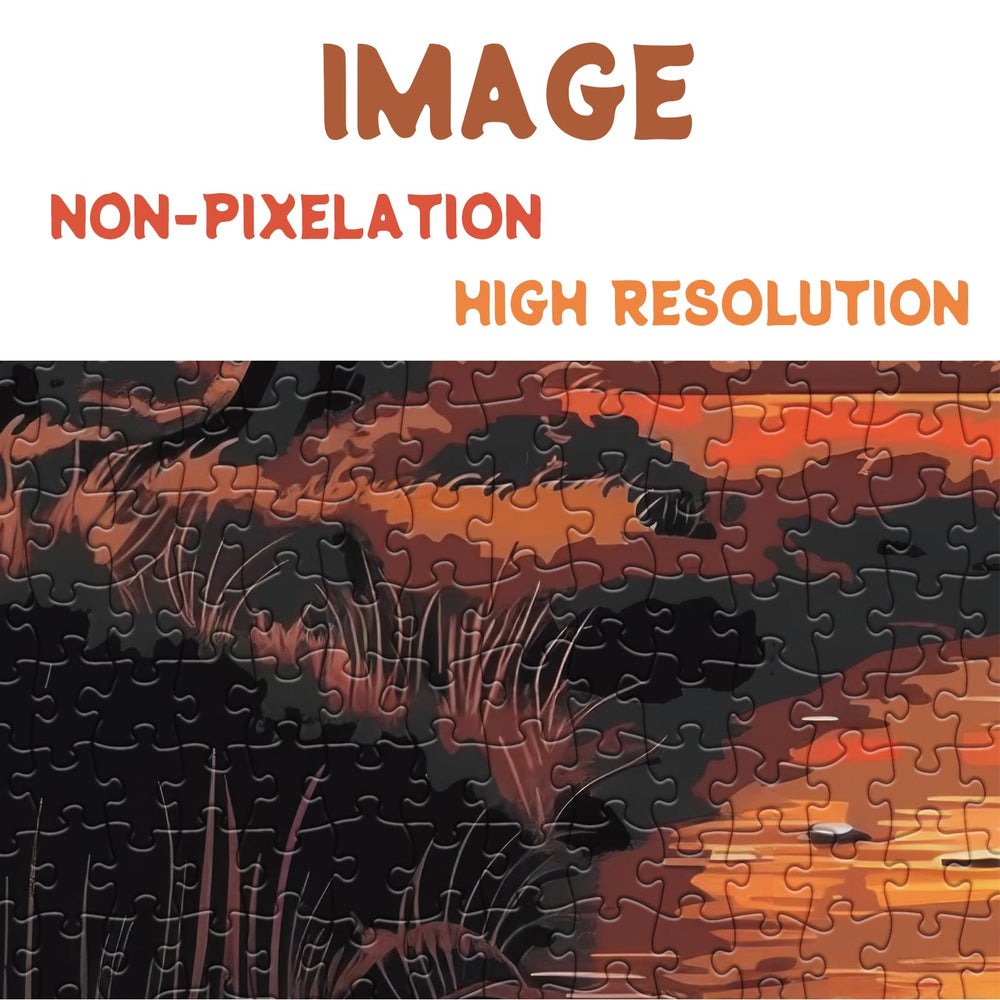 BBOLDIN HD oil-printed puzzle, bright colors and sharp images.