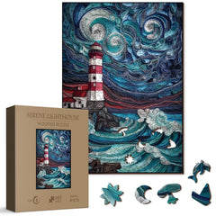 BBOLDIN Lighthouse puzzle 405 pieces with crisp details for mindful recreation.