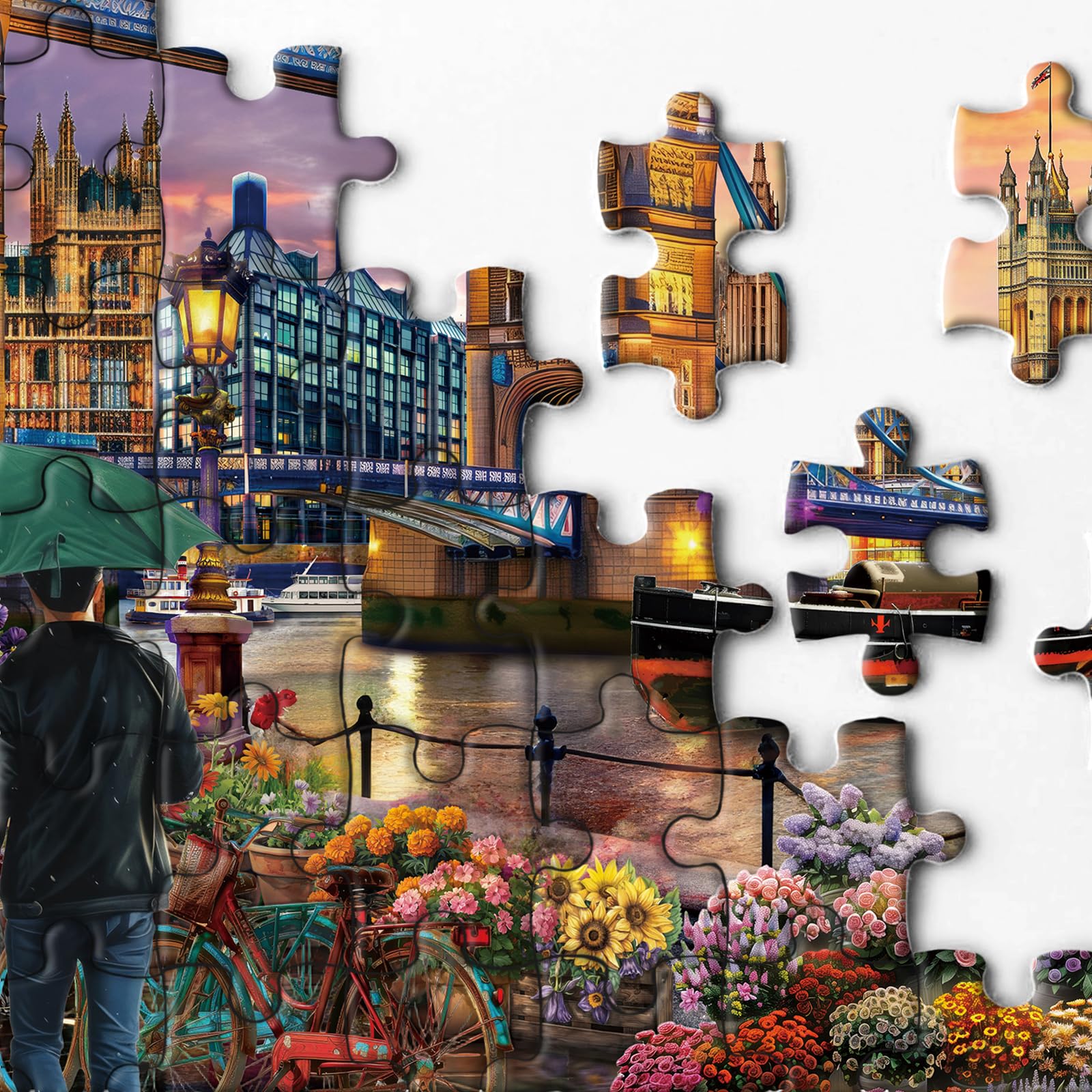 BBOLDIN London landmarks at sunset—a vibrant scene for family puzzle time