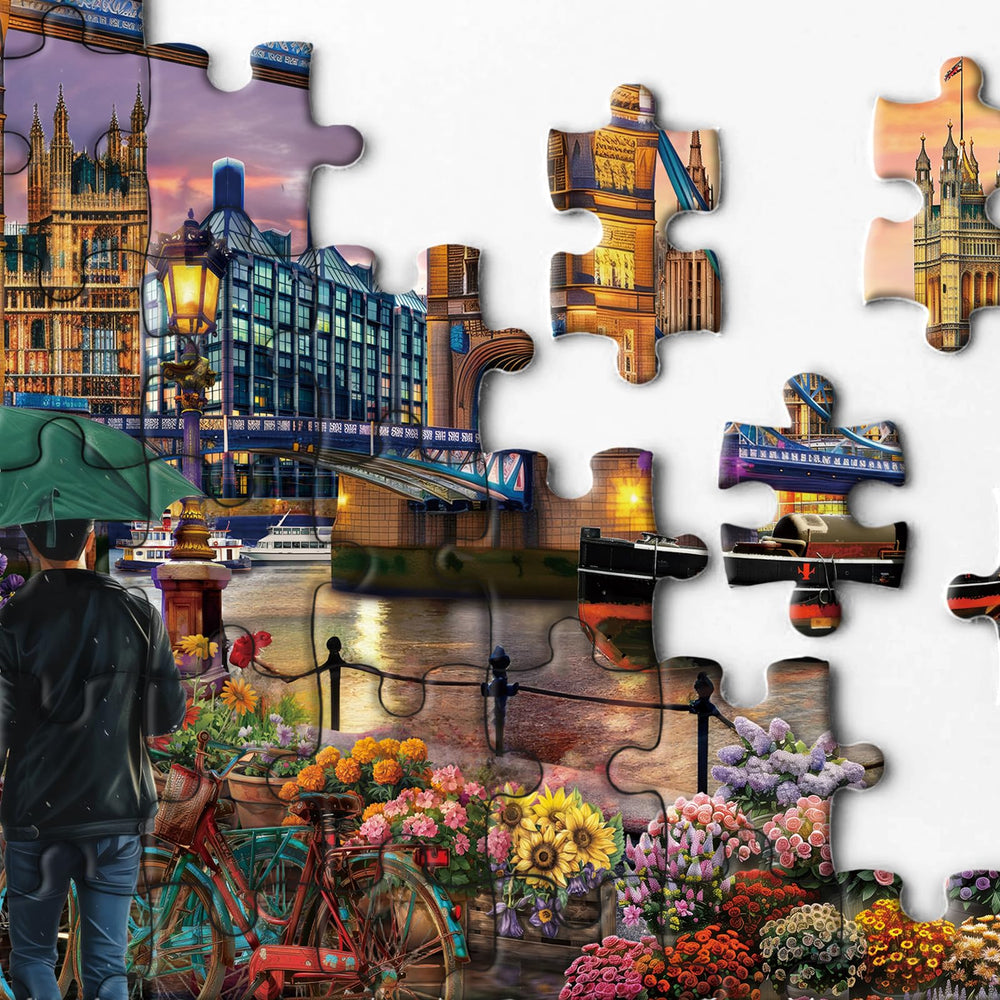 BBOLDIN London landmarks at sunset—a vibrant scene for family puzzle time