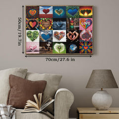 BBOLDIN Colorful heart-art designs spark joy and creative focus while solving.