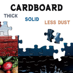 BBOLDIN Odorless cardboard keeps puzzling sessions clean and comfortable.