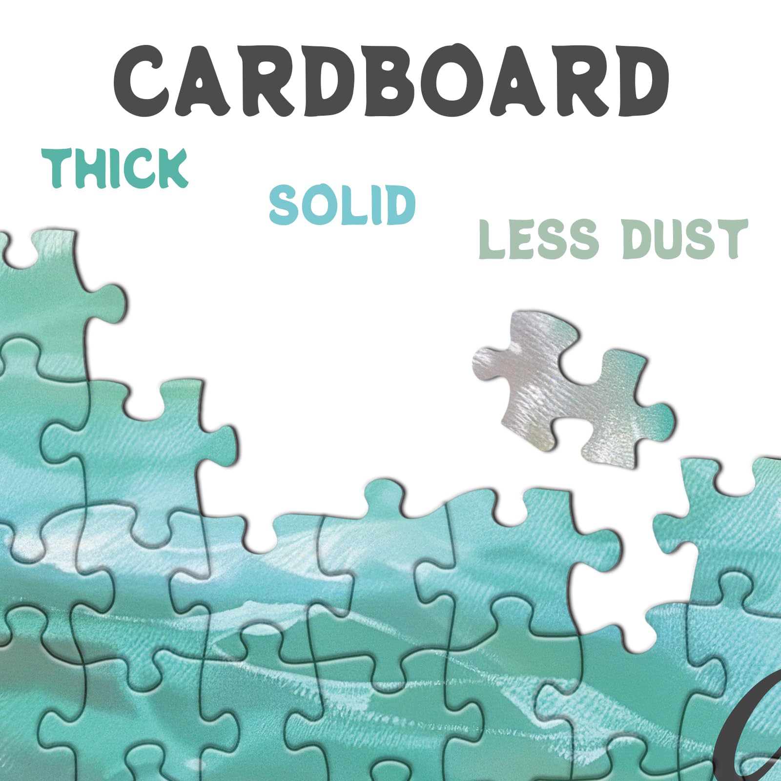 BBOLDIN Odorless cardboard close-up highlights high quality puzzle components.