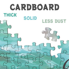 BBOLDIN Odorless cardboard close-up highlights high quality puzzle components.